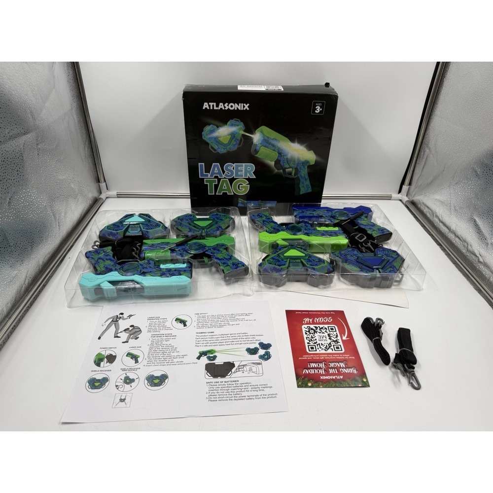 Altasonix Laser Tag Guns Set Of 4 Lazershooting Set With Vests Christmas & Birth